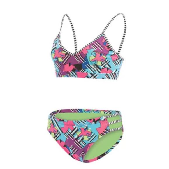 NWT Women’s Dolfin Uglies Large Bikini Swim Practice Top Multicolor Origami - Picture 10 of 10